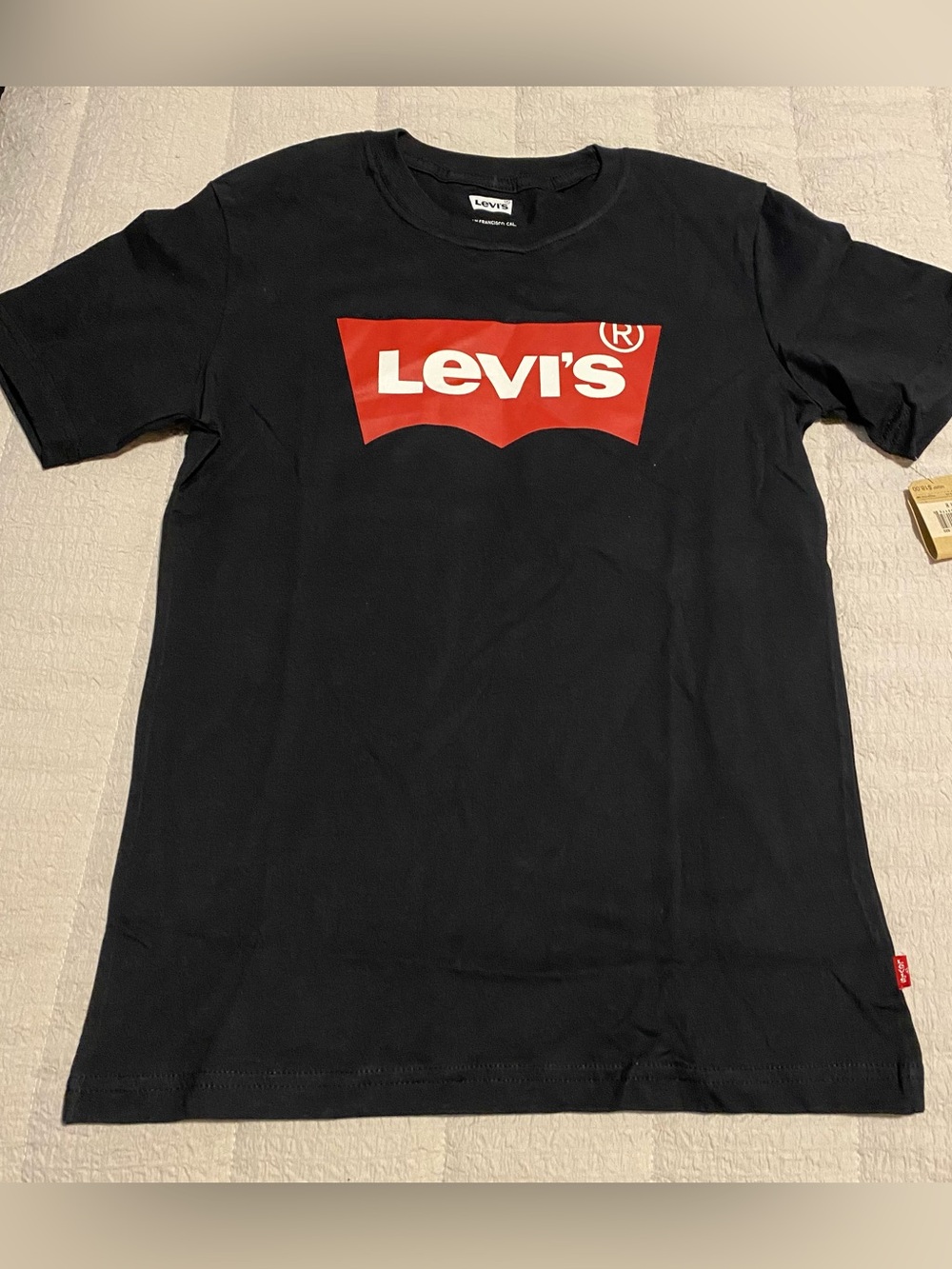 Levi's Black Tee with Red Logo